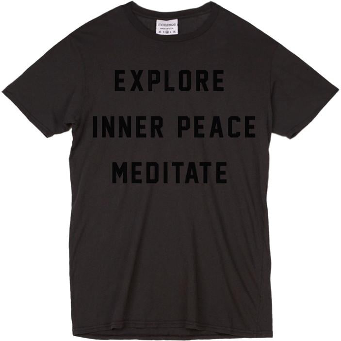 Rxmance Black Meditate Crew Tee