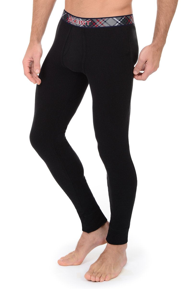 2(X)IST Black Tartan Long Underwear
