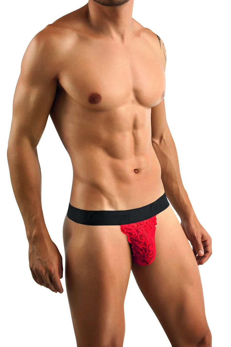Candyman Red Lace Thong