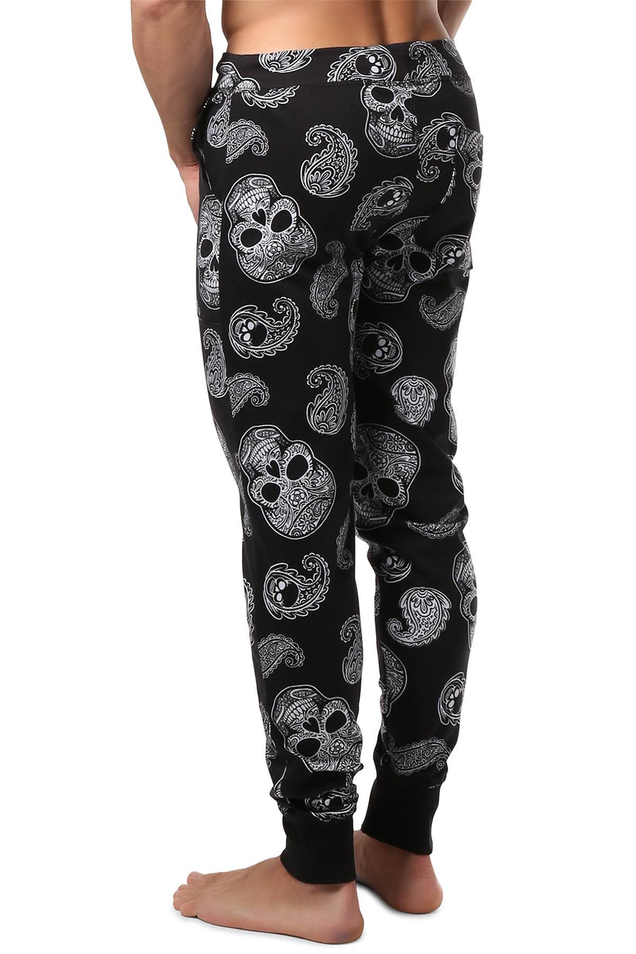 The Bottom Line Paisley Skull Joggers