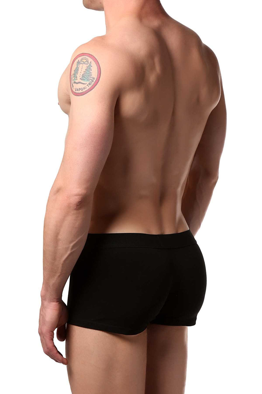 Doreanse Black/Purple Hipster Ribbon Boxer Trunk