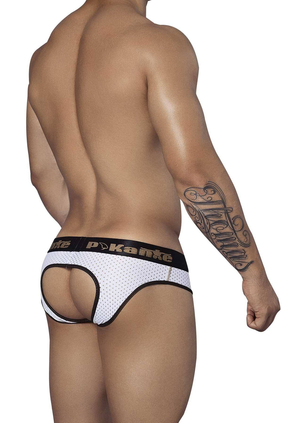 Pikante White Open-Sky Jock-Brief