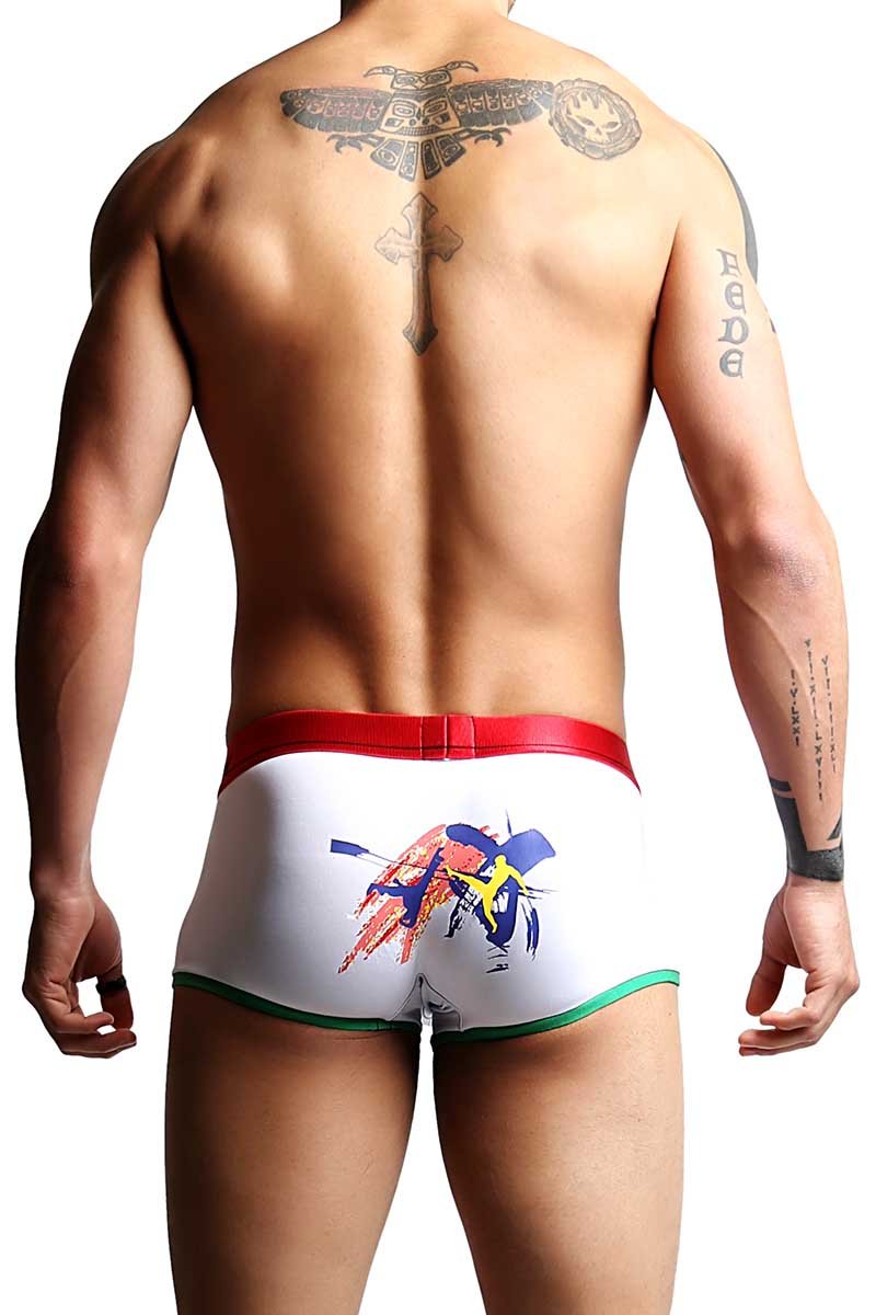 Ken Wroy White Capoeira Low-Trunk