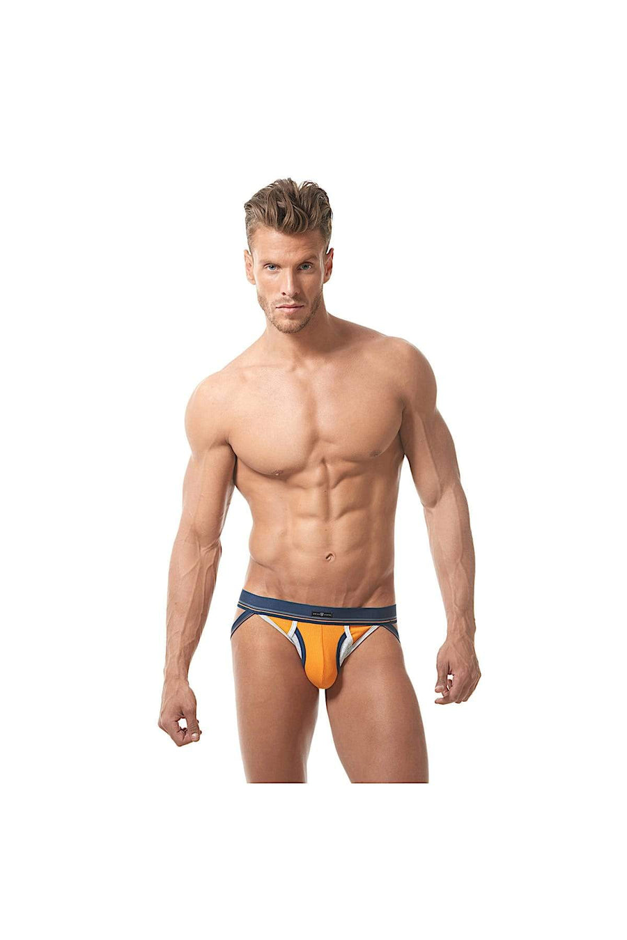 Gregg Homme Orange Sense Retro Fly-Front Jockstrap
