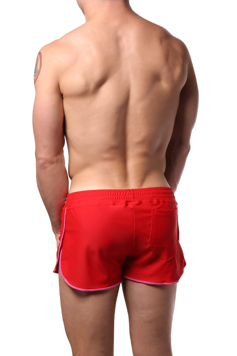 Modus Vivendi Red & Fuchsia Swim Short Set