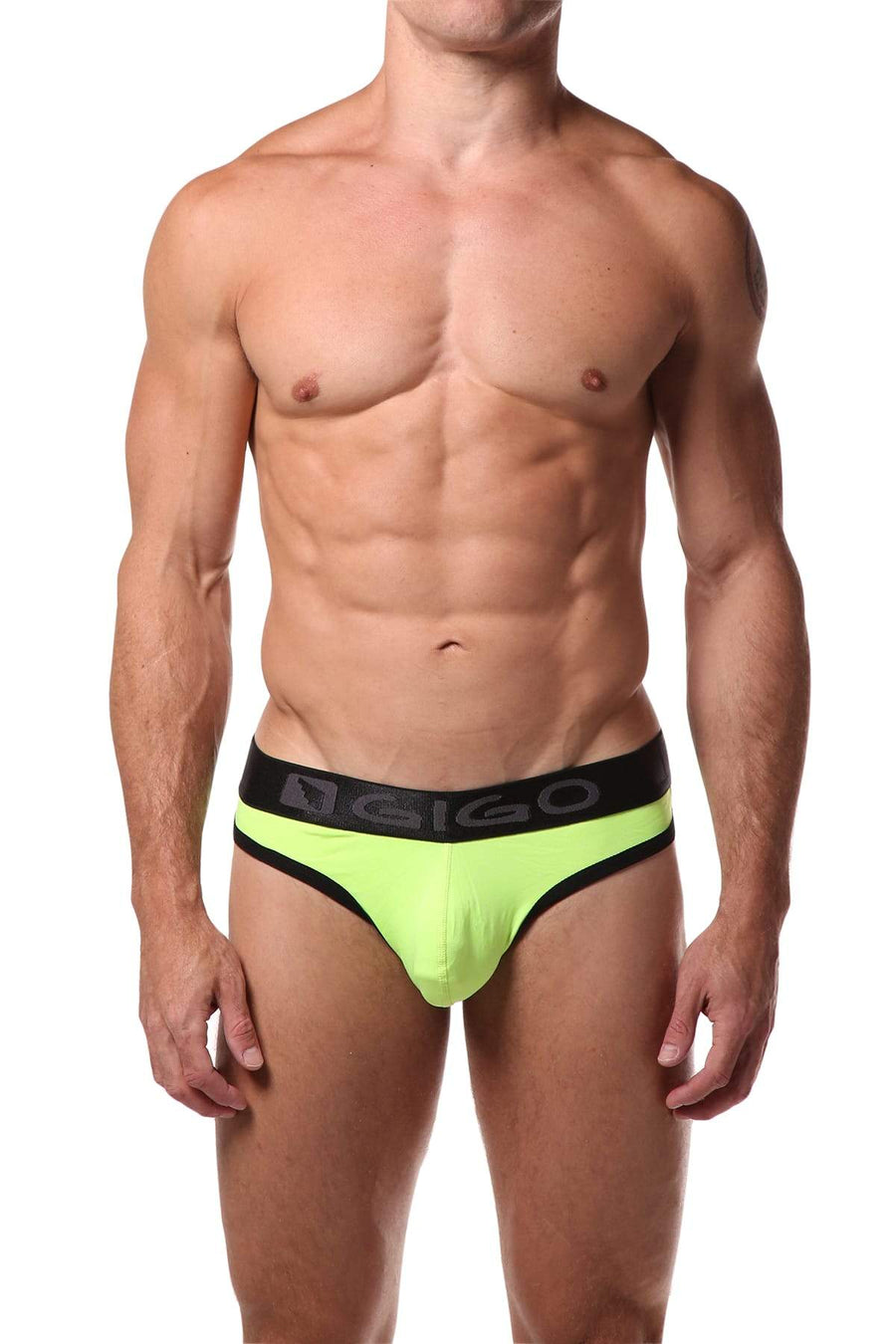 Gigo Pattern Yellow G-String