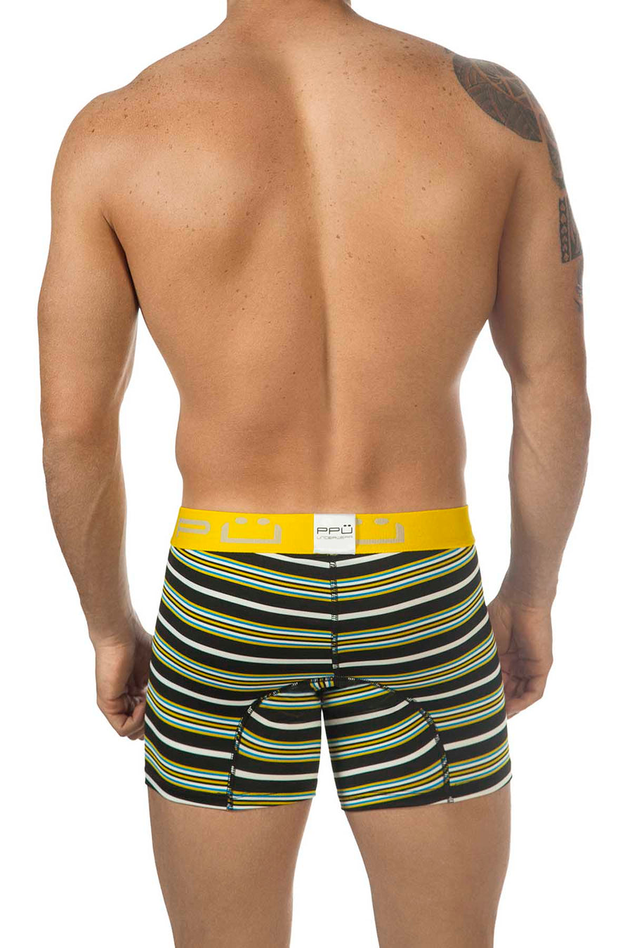 PPÜ Black/Yellow Stripe Boxer Brief