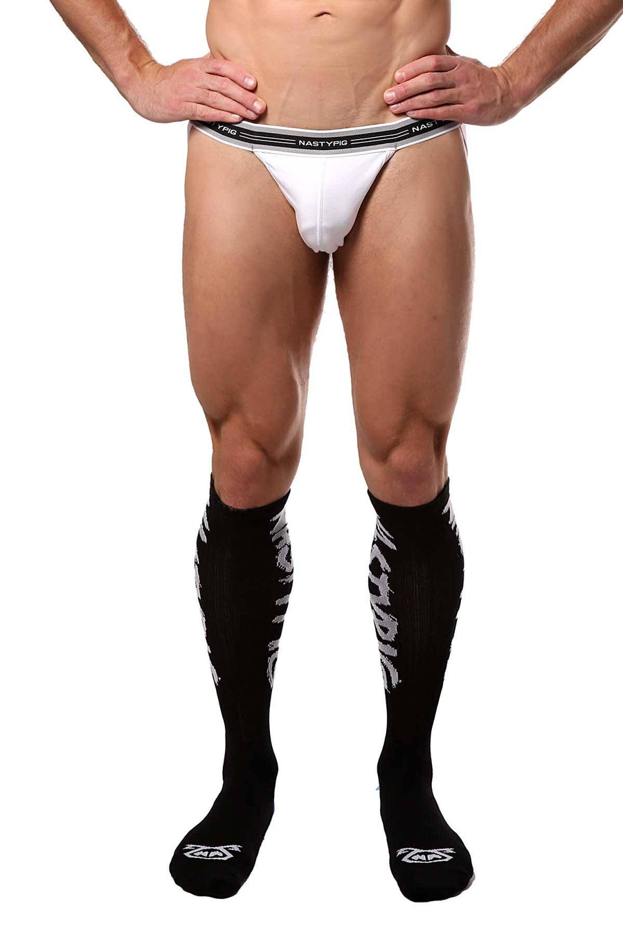 Nasty Pig Blue Slash Socks