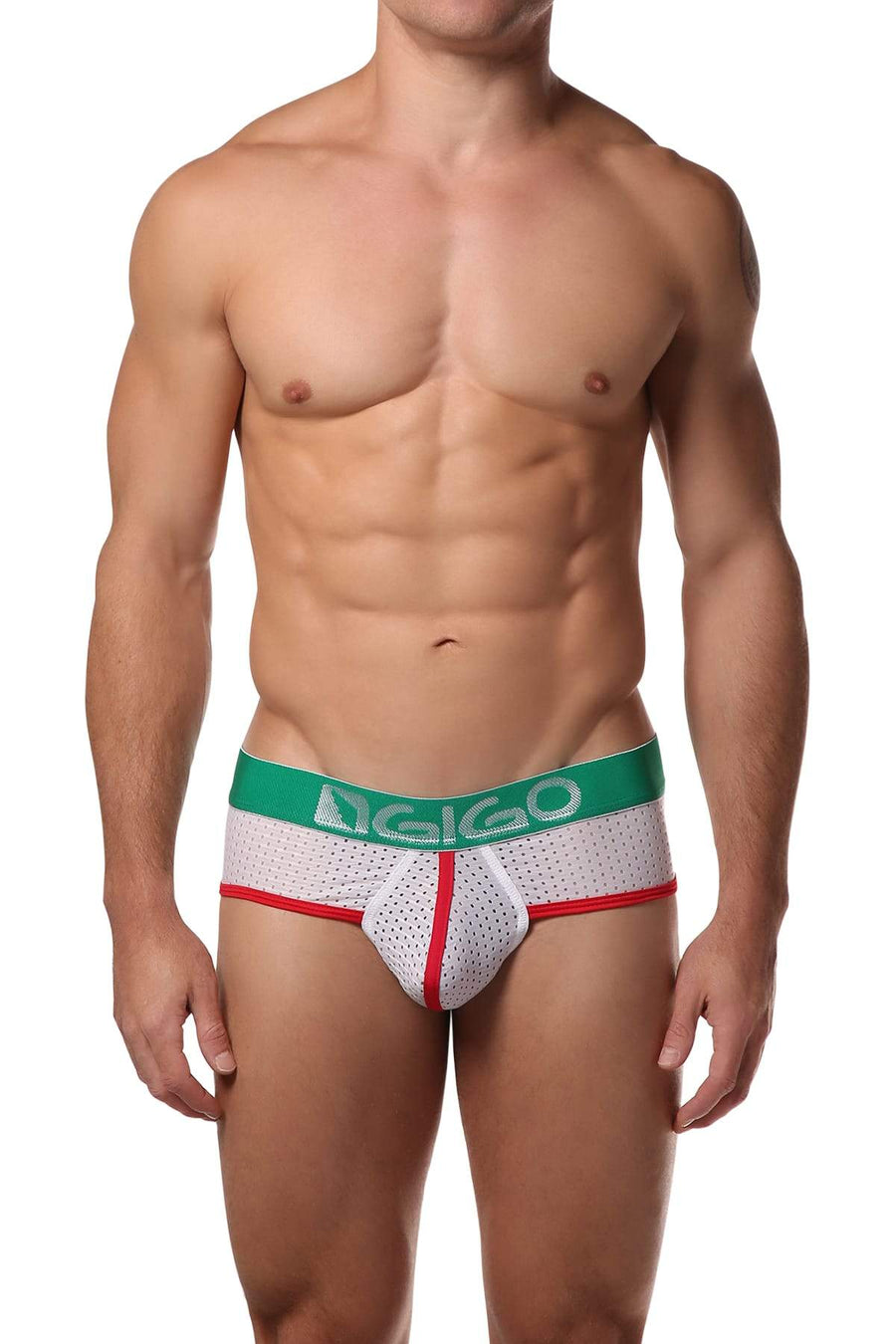 Gigo White Electric Jock Brief
