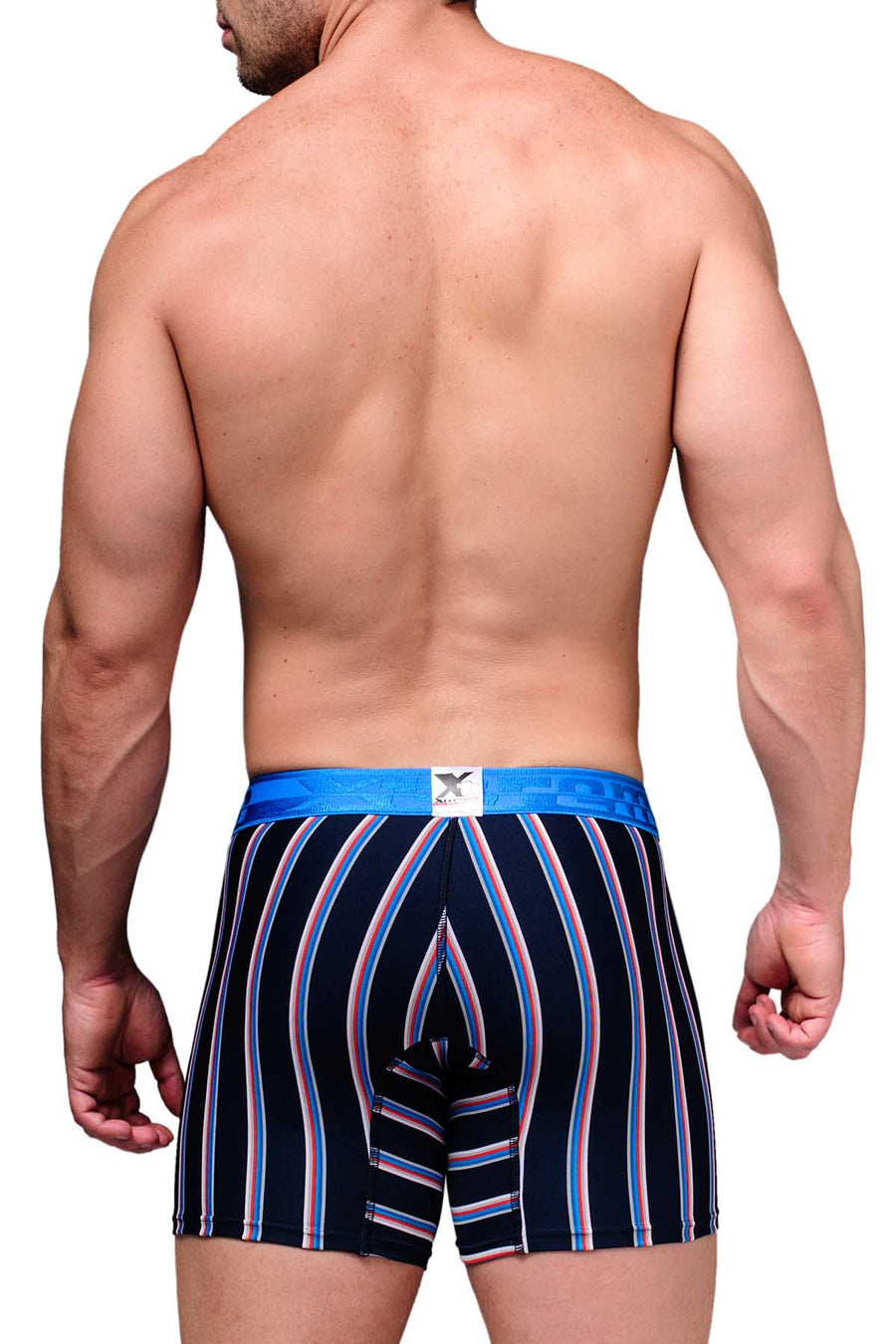 Xtremen Blue Classic Stripes Boxer Brief