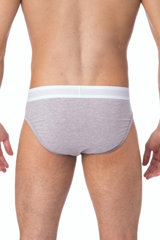 WOOD Violet Grey Heather Hip Brief