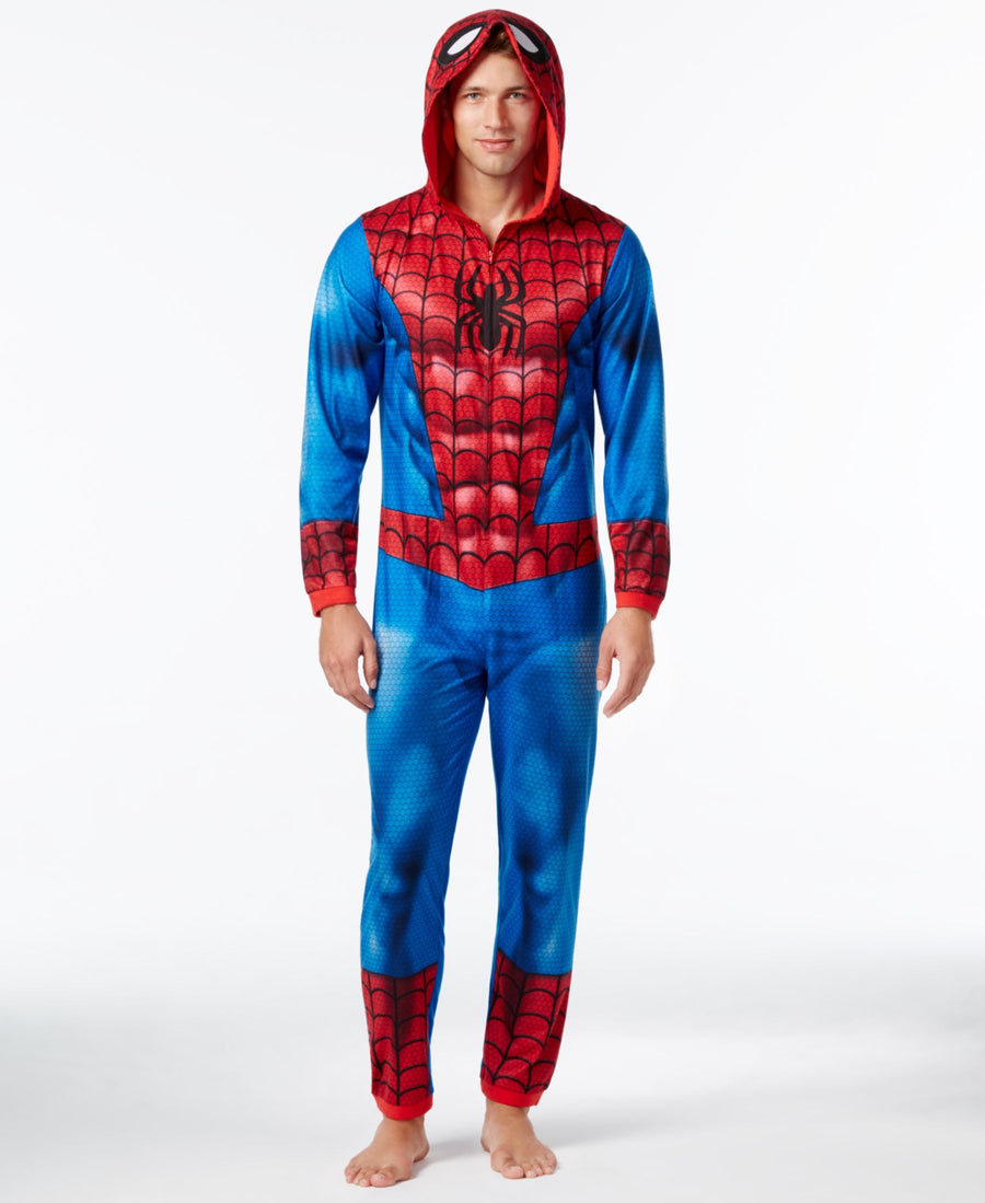 Spiderman Adult Pajamas With Hood