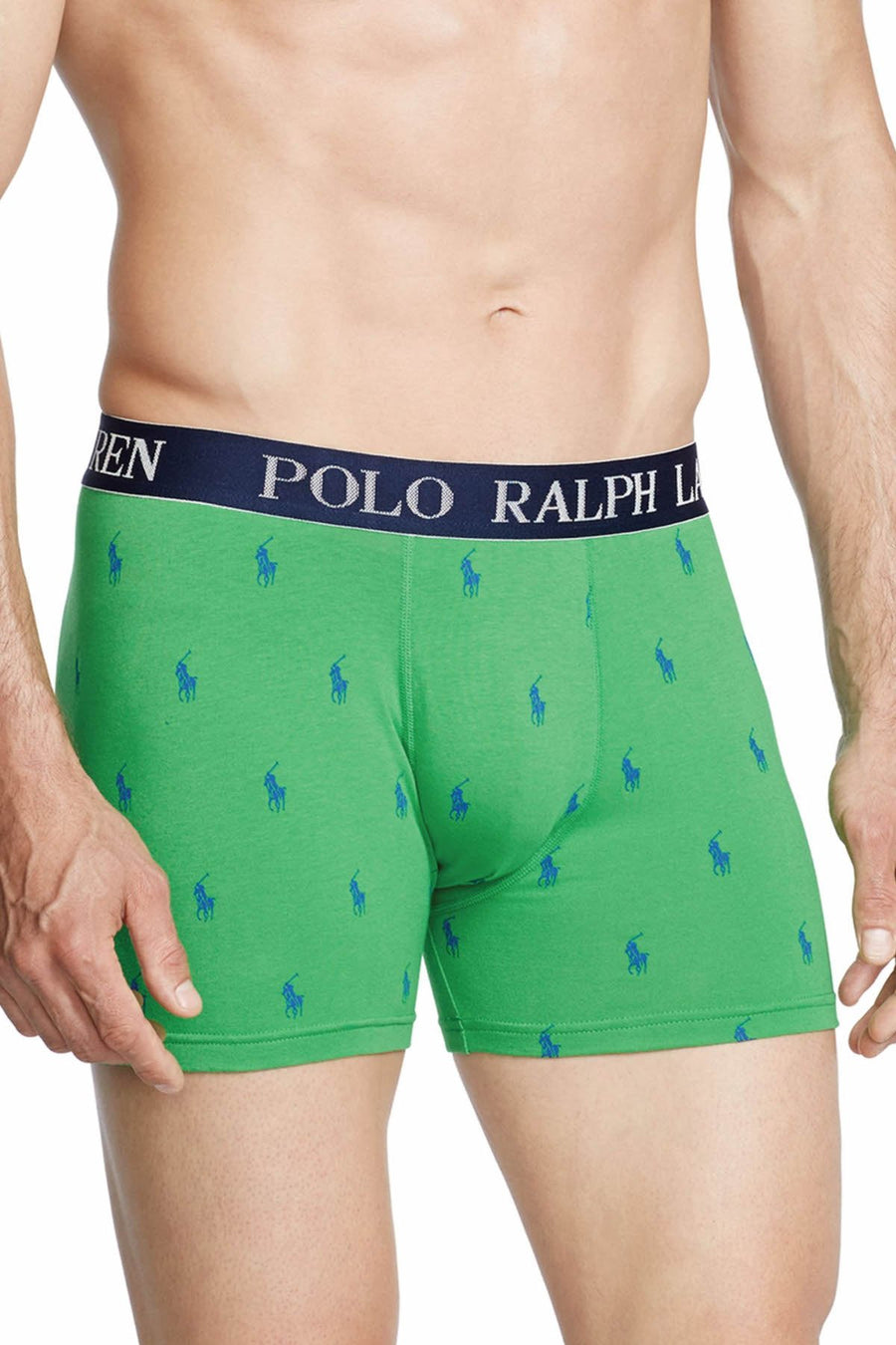 Polo Ralph Lauren Vivid-Green Stretch-Jersey Boxer Brief