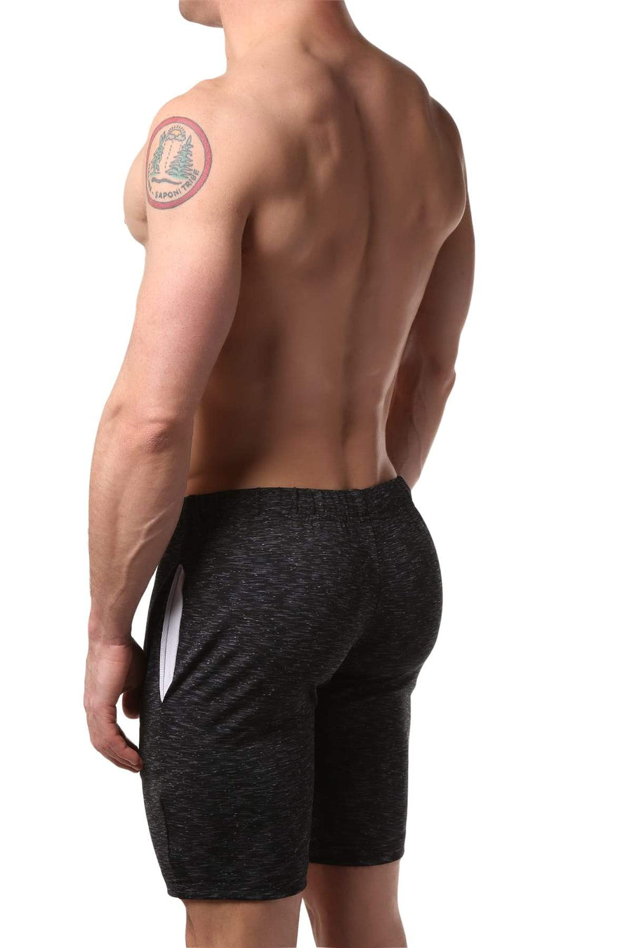 Freedom Reigns Charcoal Space-Dye Flex Short