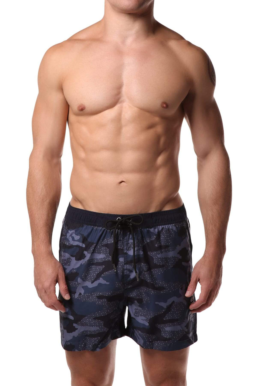 Datch Blue Camouflage Swim Short