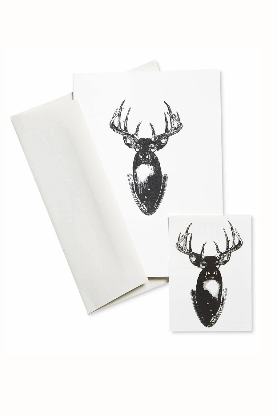Tattly Stag Head Card & Temporary Tattoo Set