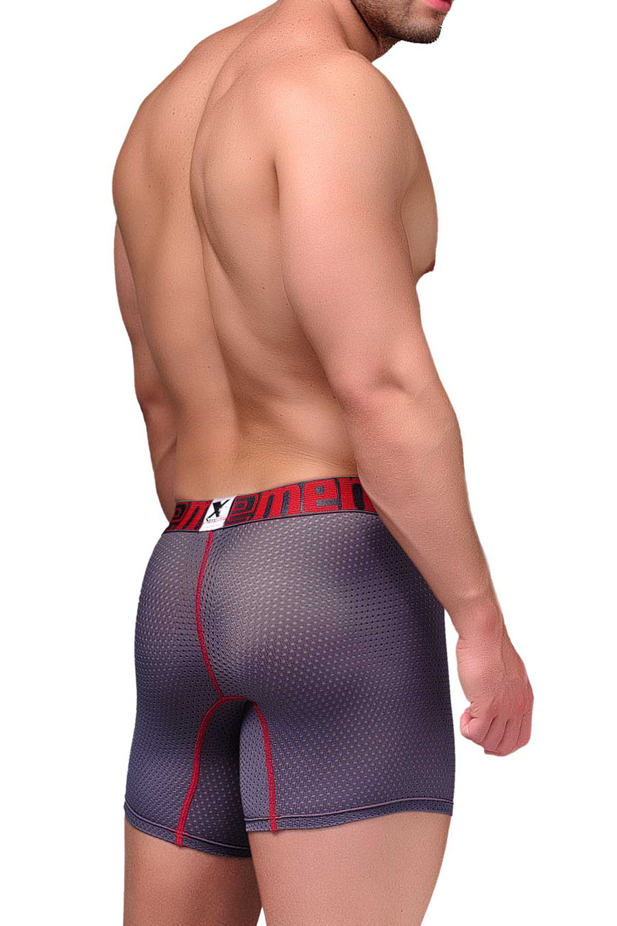 Xtremen Grey Microfiber Mesh Boxer Brief