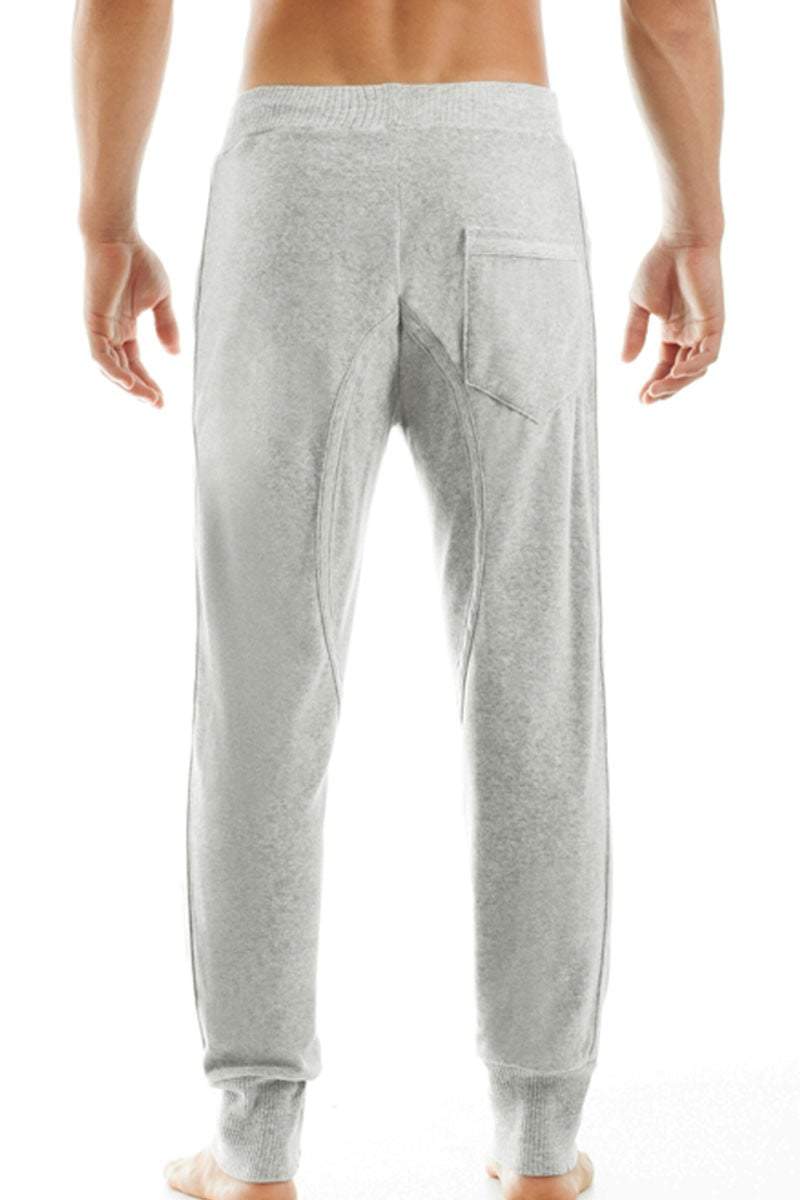 Modus Vivendi Grey Velvet Track Pant
