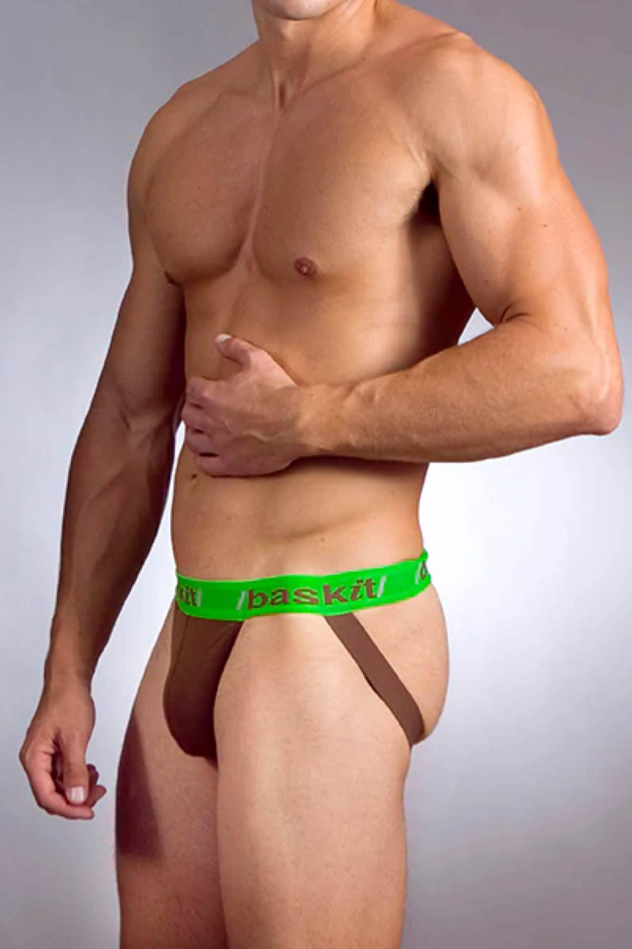 Baskit Brown/Green Contrast Jock