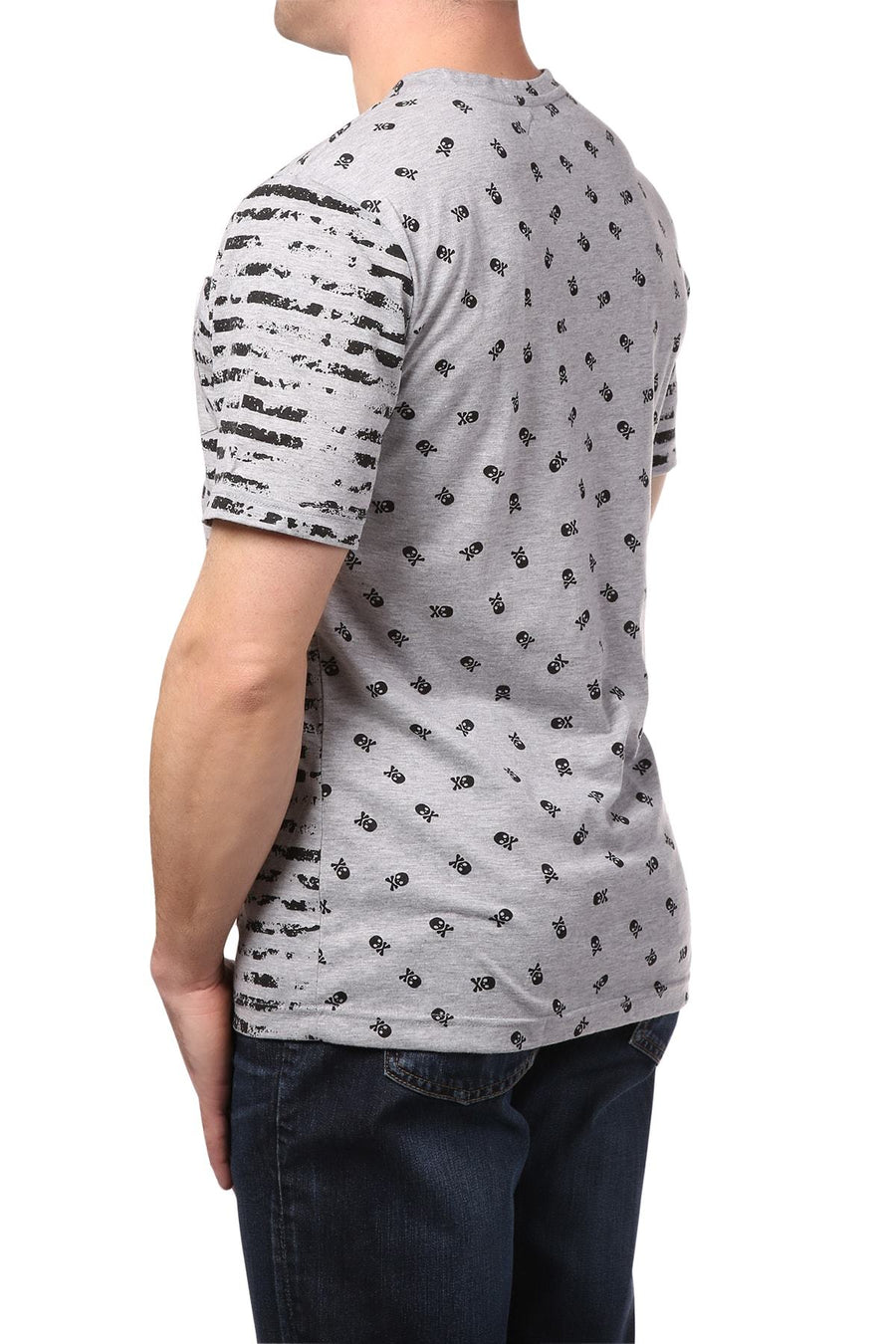 Smash Black & Grey Striped Shirt