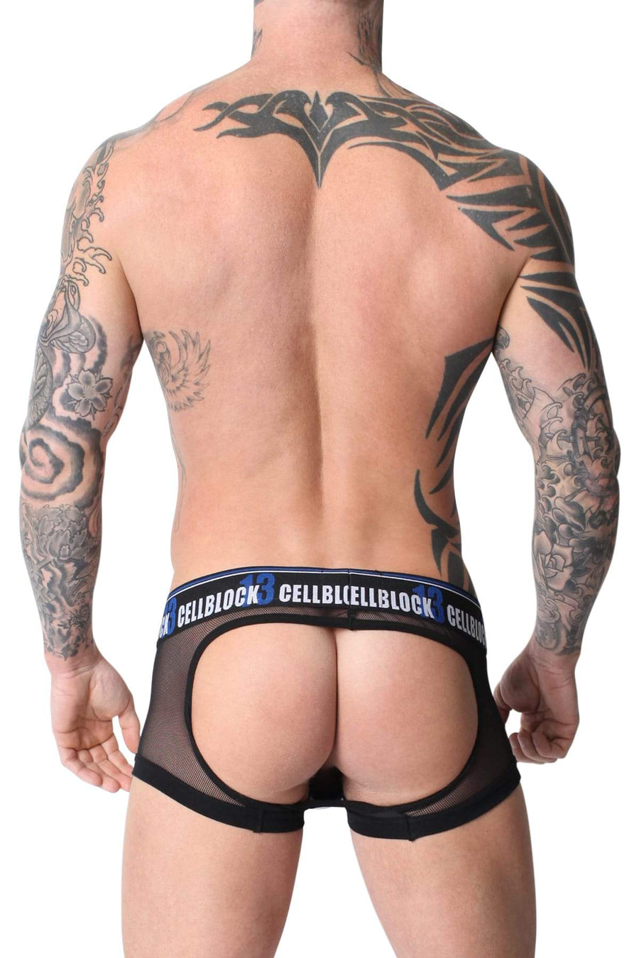 Cell Block 13 Blue Dark Room Backless Jock Trunk