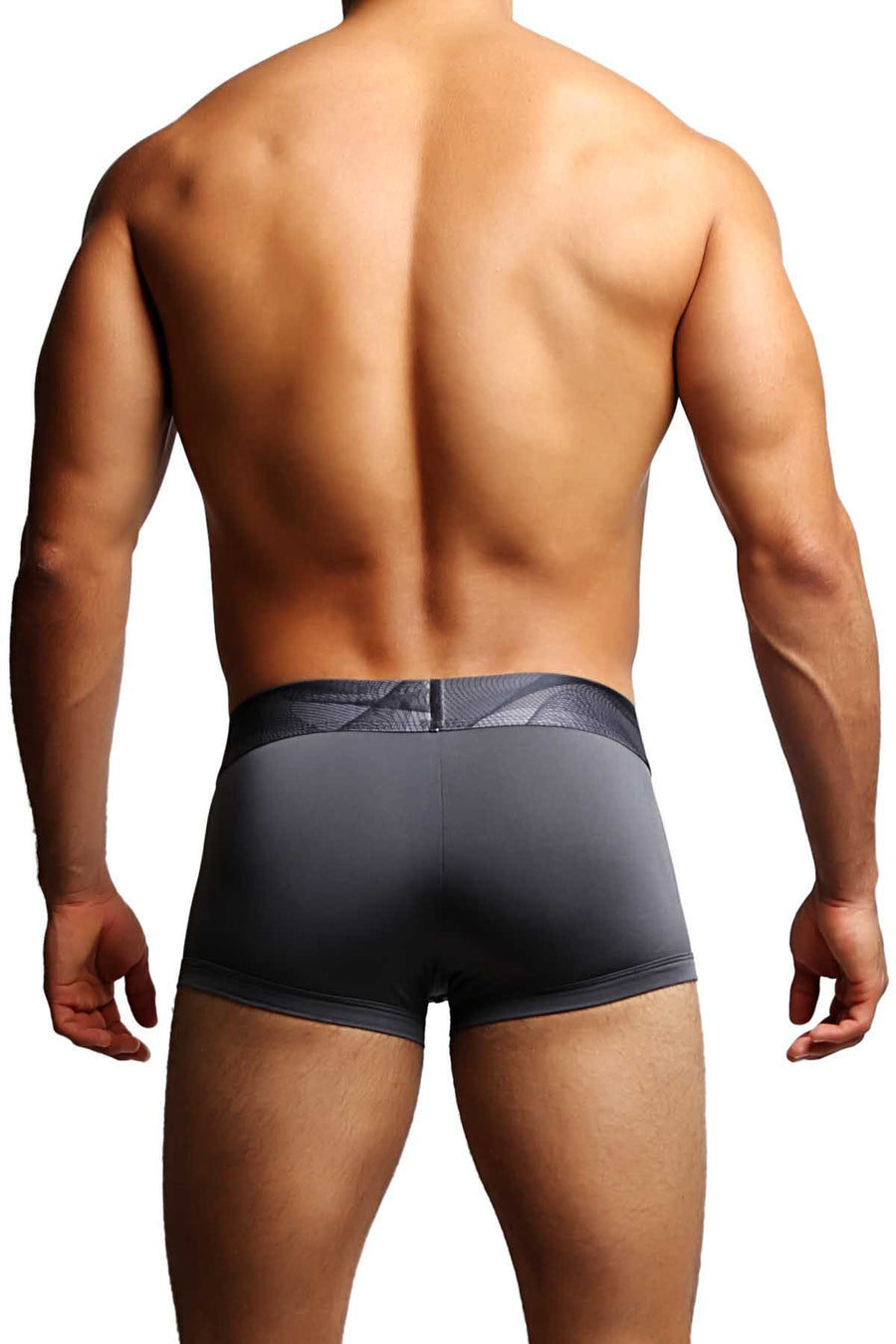 2-Pack Papi Black & Grey Contrast Microfusion Performance Brazilian Trunks
