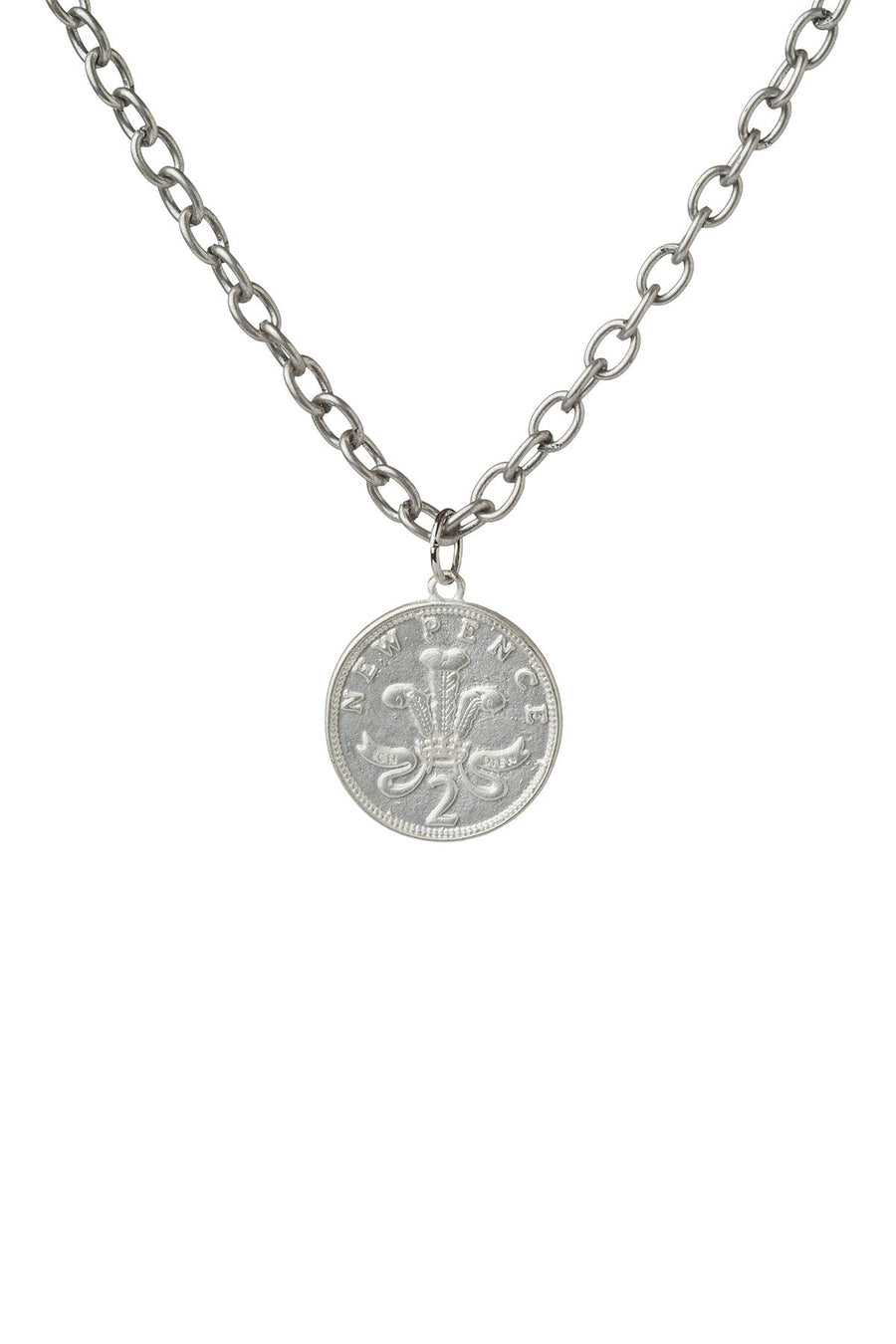Rave Lucky Pence Silver Necklace