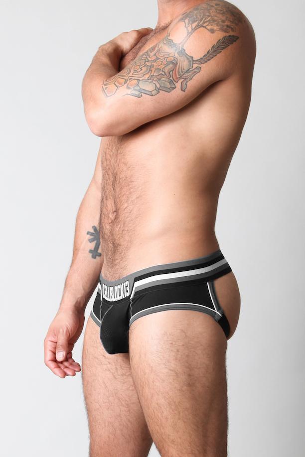 Cellblock 13 Grey Interceptor Slingback Jockstrap