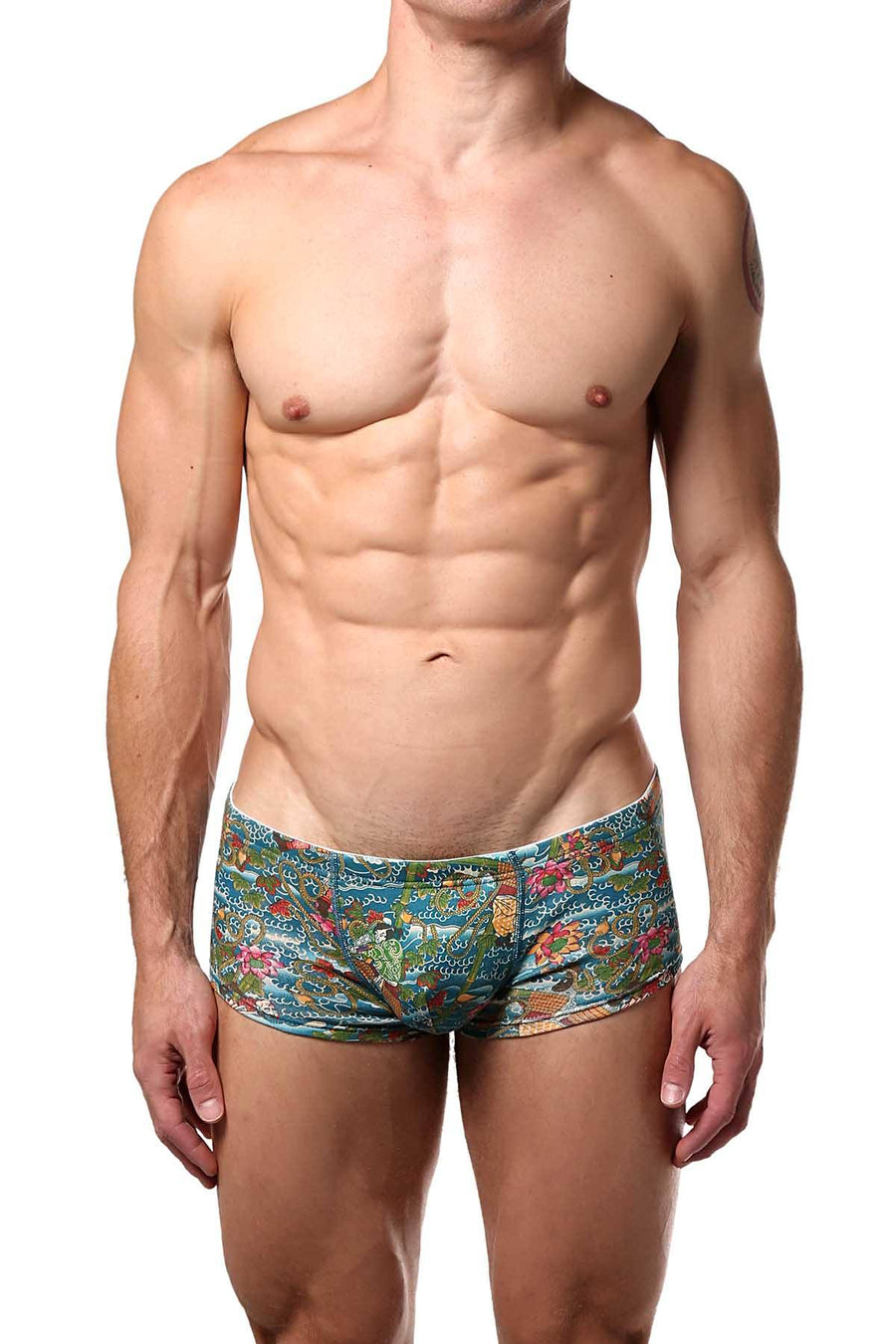 Baskit Cyan Body-Art Sawed-Off Brief-Trunk