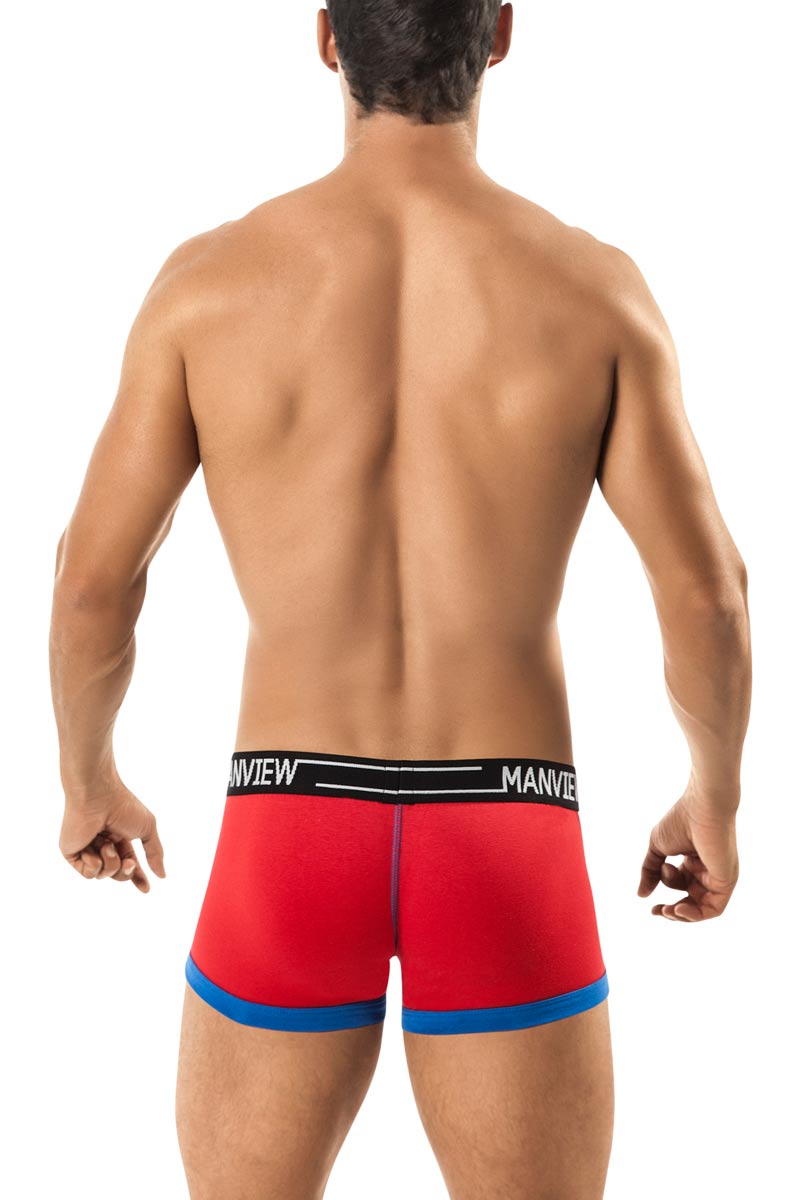 Manview Red Stretch Cotton Spectrum Boxer