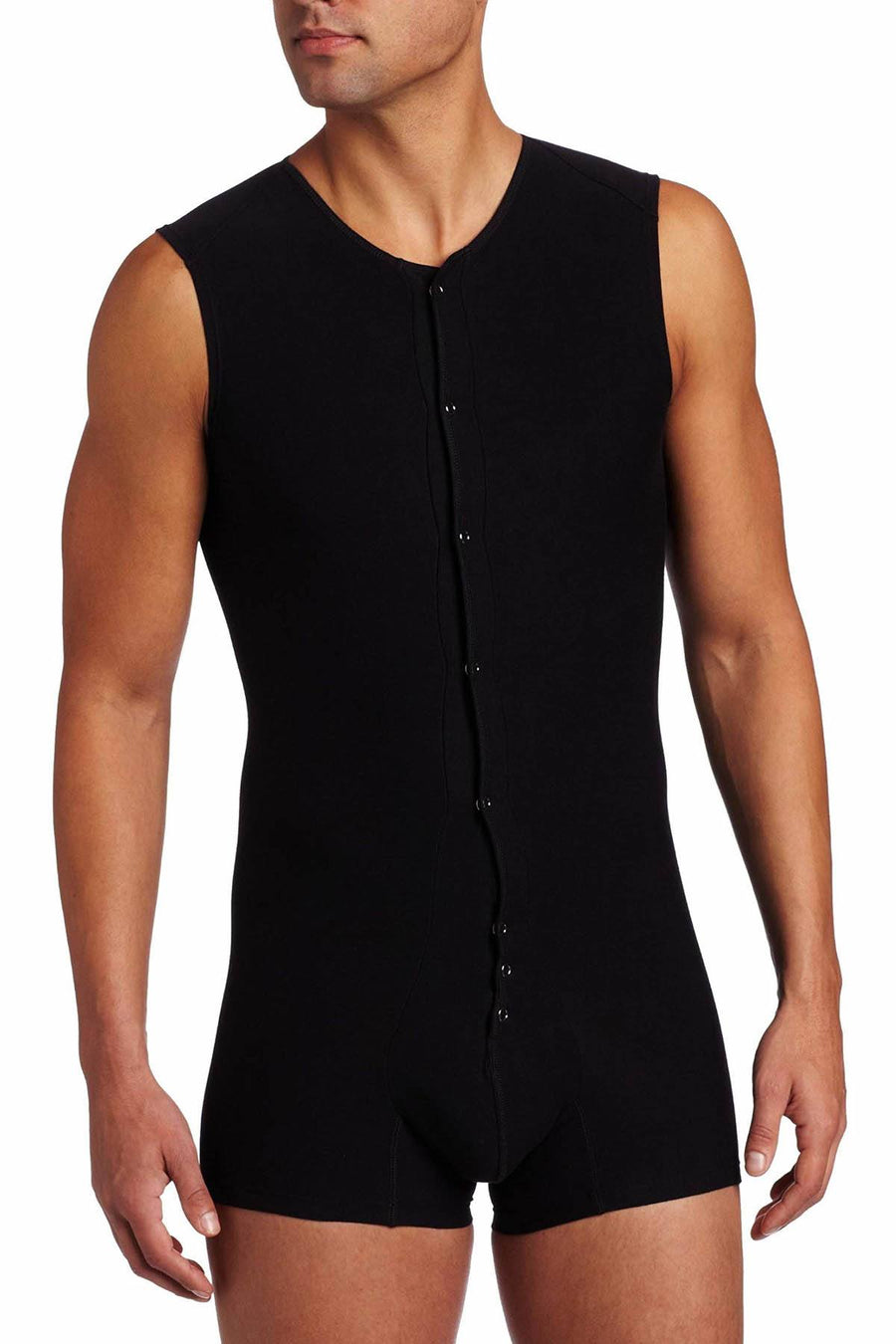 Unico Black Sleeveless Bodysuit