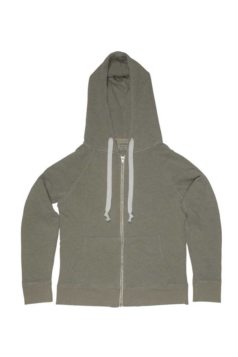 Rxmance Sport Green Hooded Zip Sweatshirt
