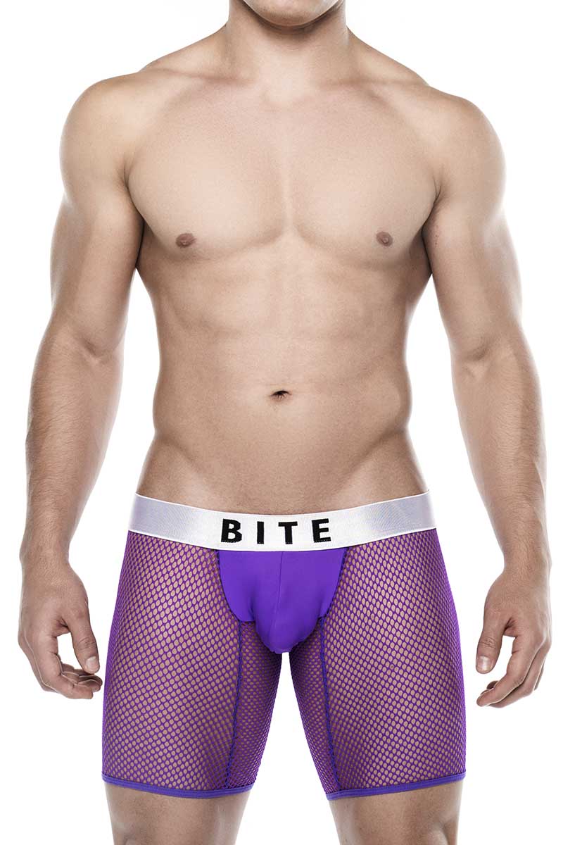 Bitewear Purple Mesh Boxer Brief