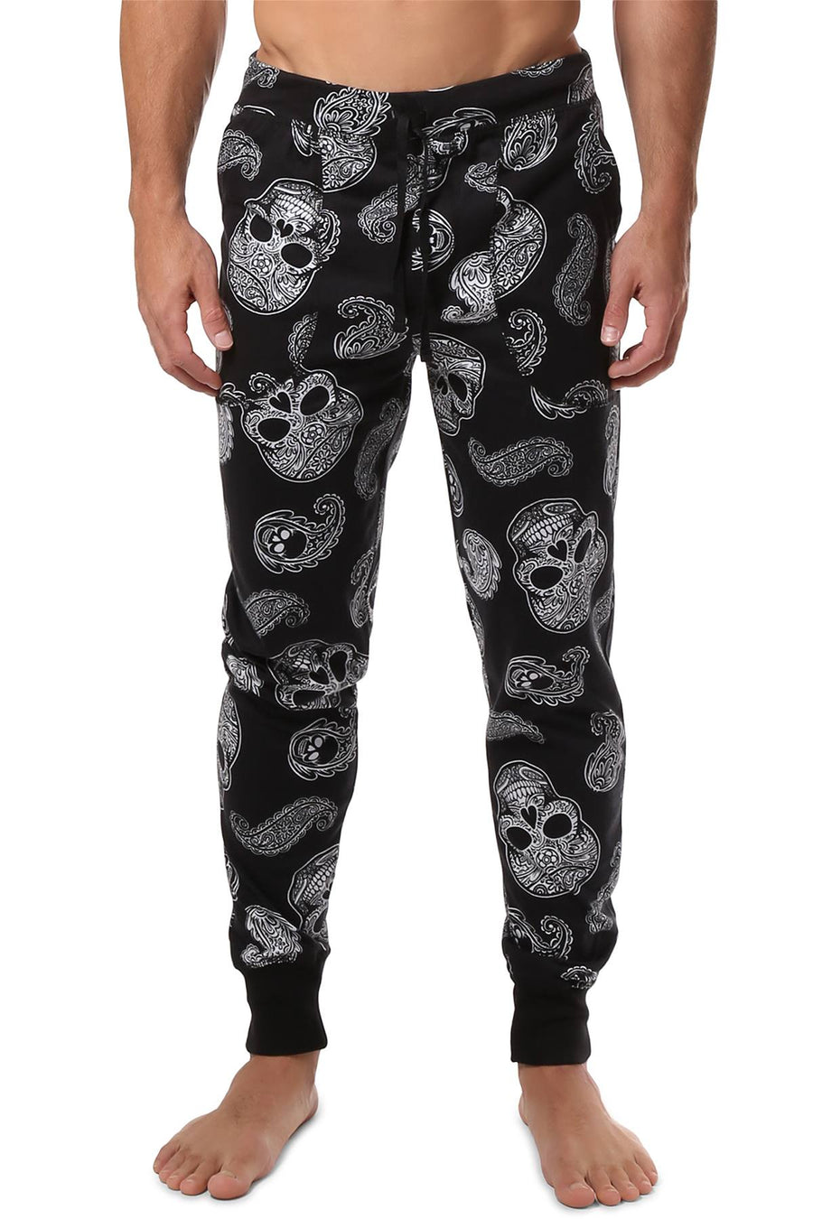 The Bottom Line Paisley Skull Joggers