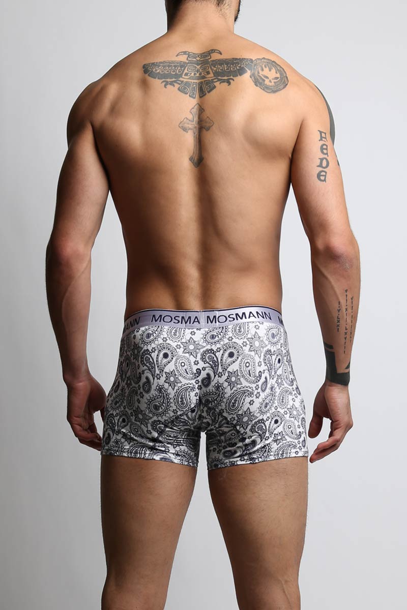 Mosmann Navy Paisley Long Boxer