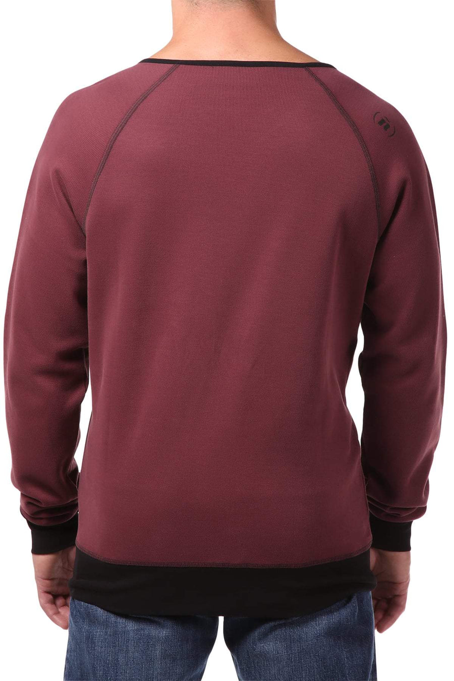 Spenglish Dark Red Zip Cardigan Tee