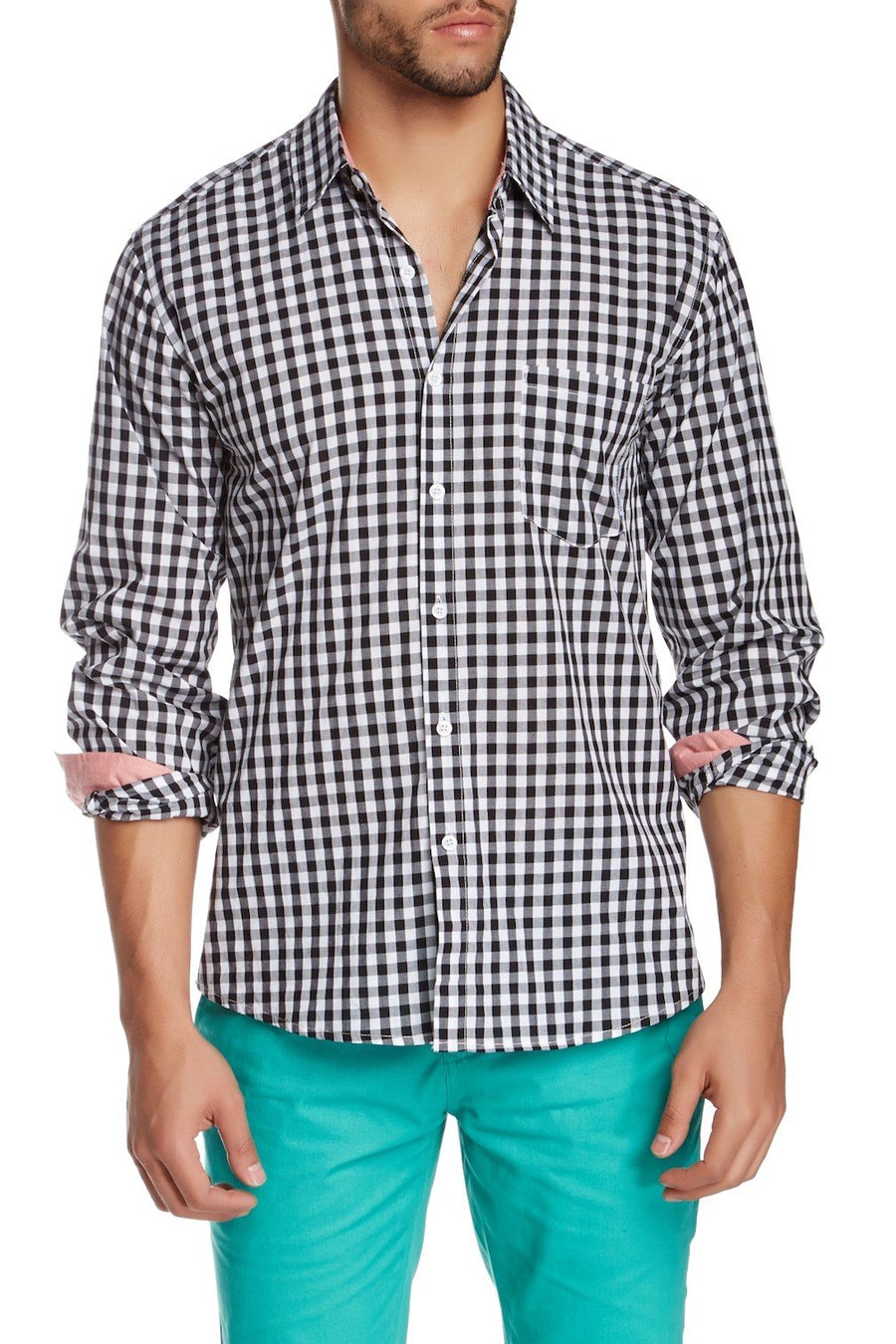 Filthy Etiquette Black & White Jagger Button-Up