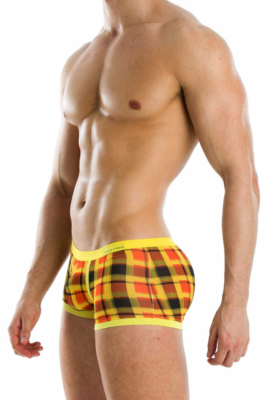 Modus Vivendi Yellow Tartan Mini-Boxer