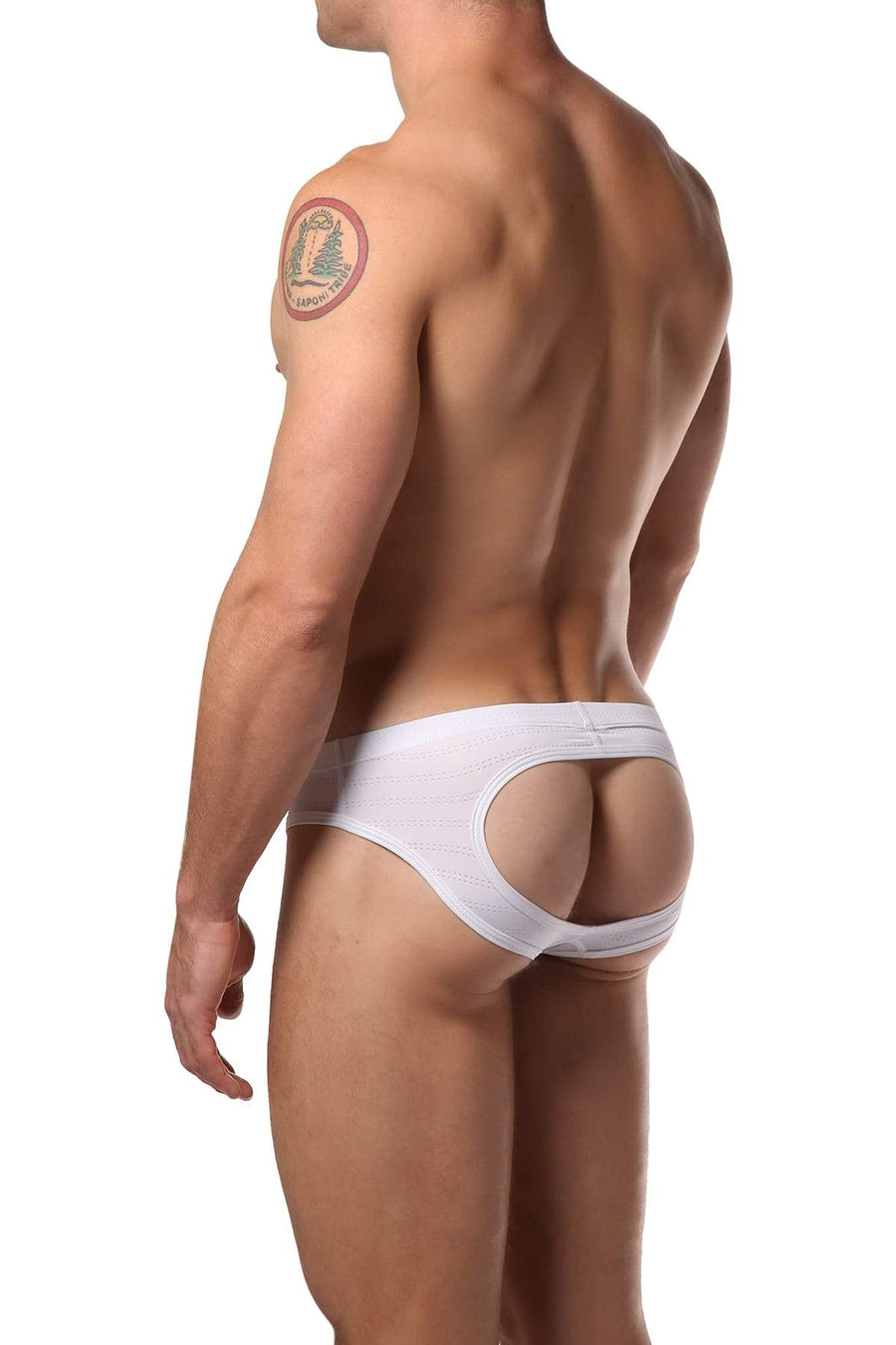 Gigo White Classic Jock Brief