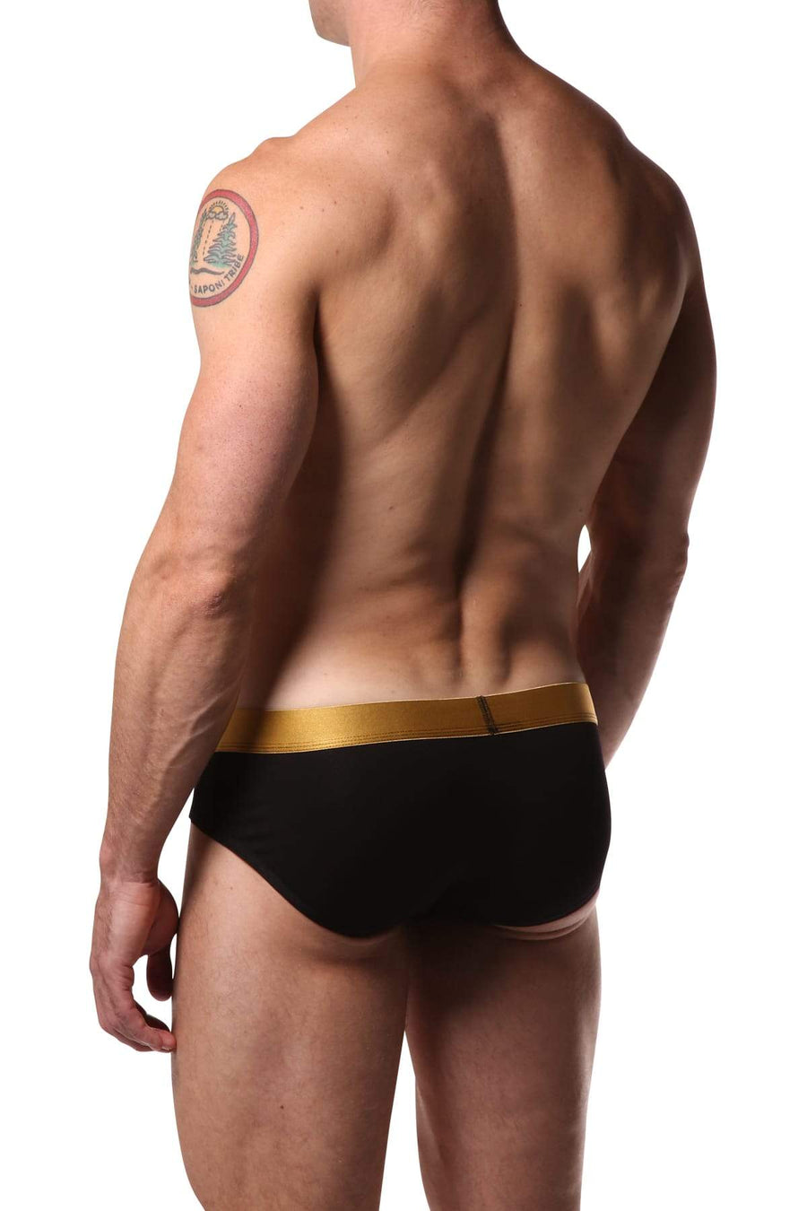 Dirt Squirrel Black & Metallic Relaxed Brief