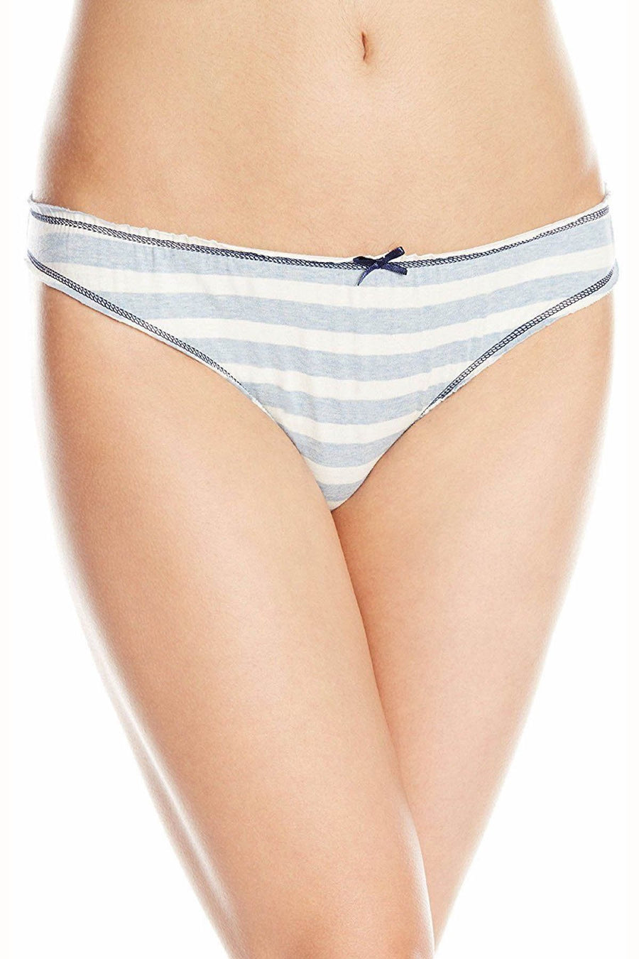Tommy Hilfiger Chambray-Stripe Ruche Bikini Brief