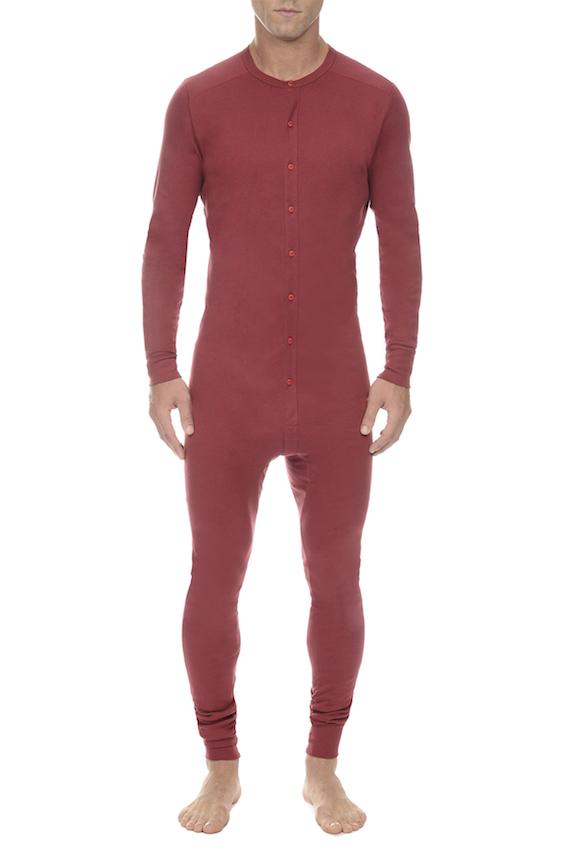 2(X)IST Cranberry Tartan Union Suit