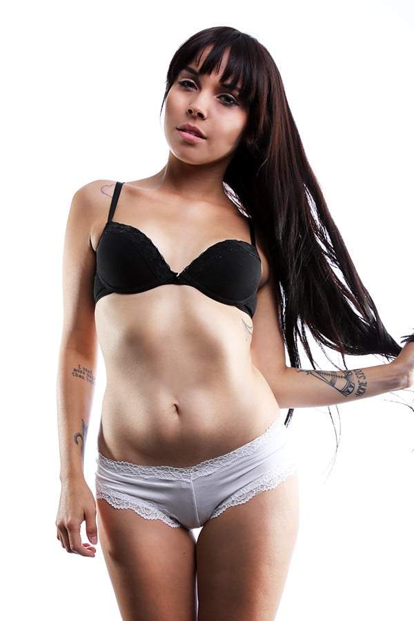 Jezebel Cheeky White Lace Trim Panty