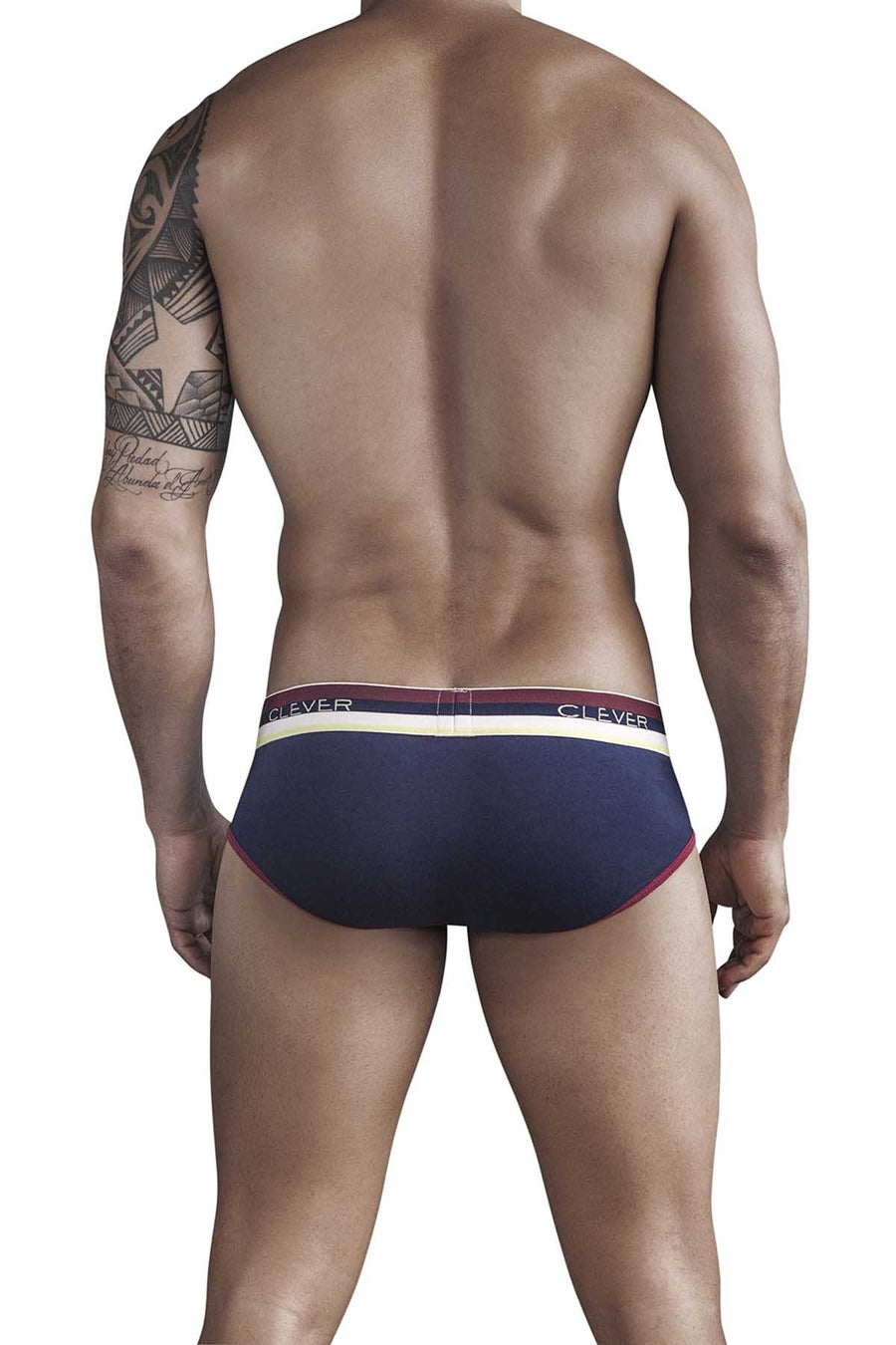 Clever Dark Blue Kwa-Bonga Piping Brief