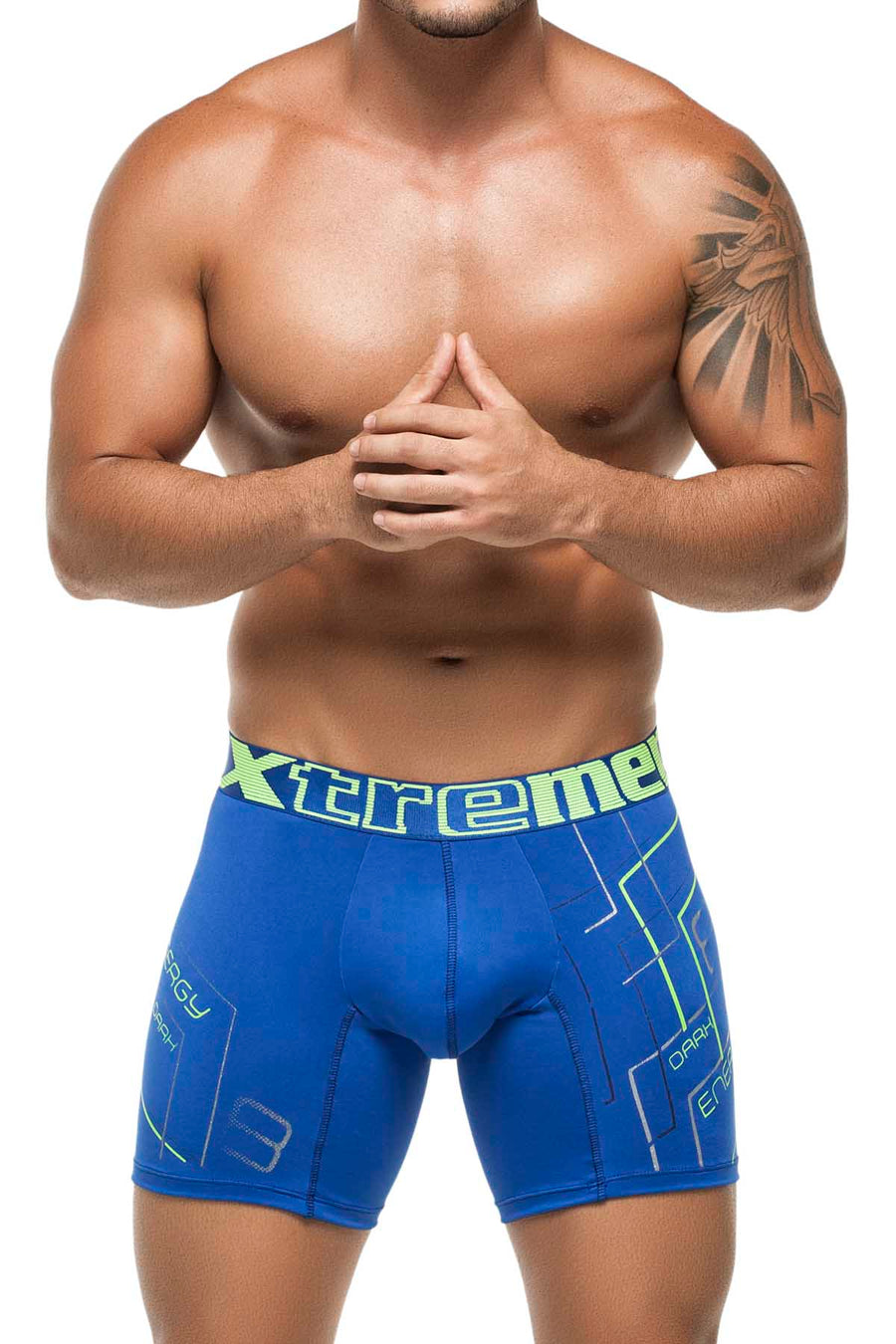 Xtremen Blue Lines Boxer Brief