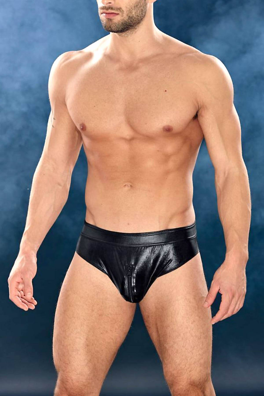 Extreme Collection Black Dungeon Zip-Front Jock-Brief