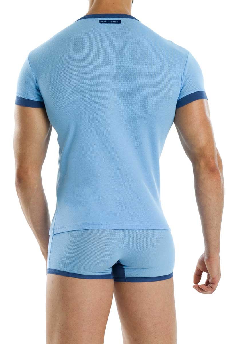 Modus Vivendi Blue Perforated T-Shirt