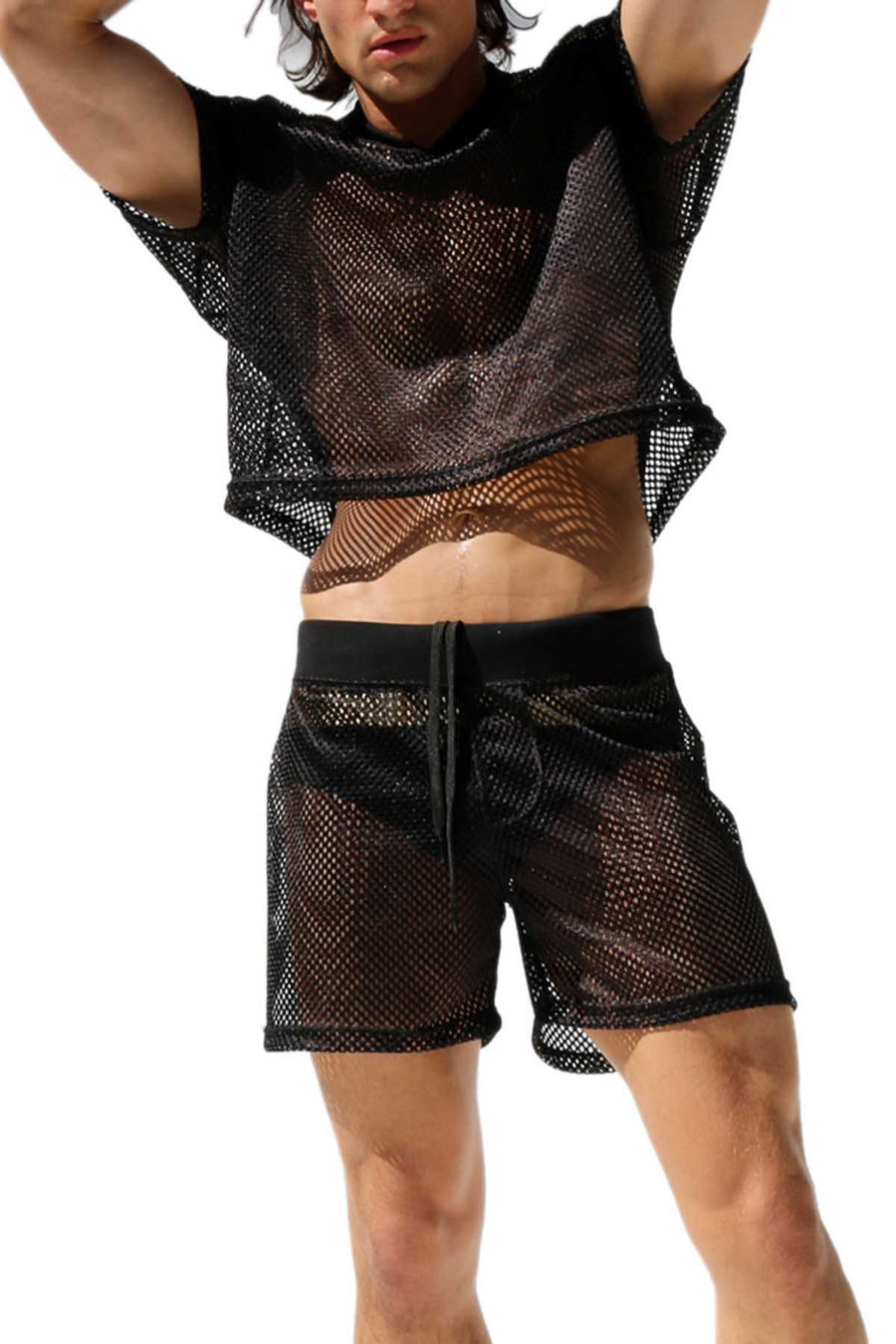 Rufskin Black Score Mesh Jersery