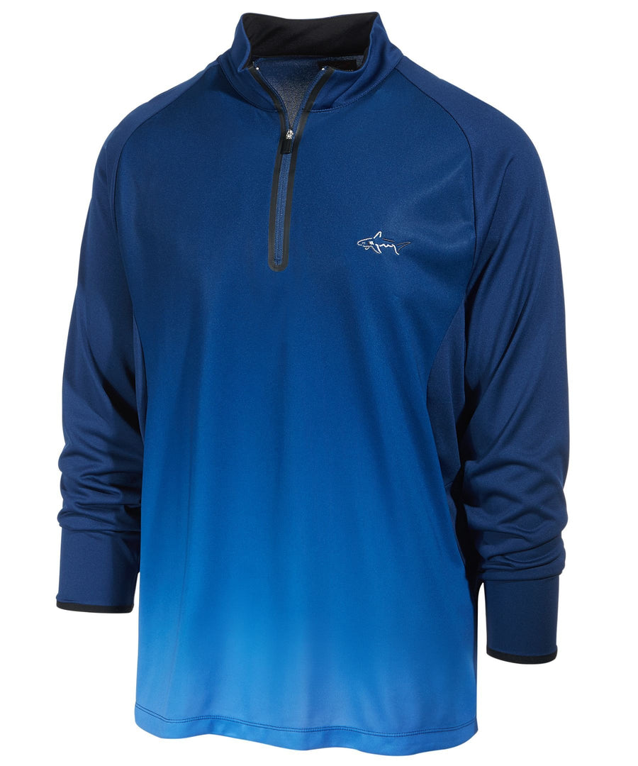 Tasso Elba Men's Performance Ombre Quarter-Zip Shirt