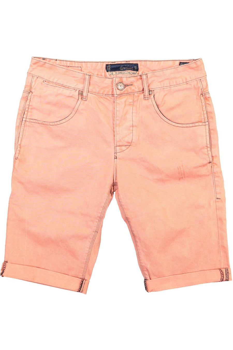 Division E Salmon Sunset Road Barcelona Denim Short